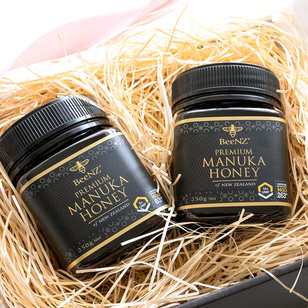 【ギフト】BeeNZ プレミアム マヌカハニー 2個セット(UMF5+/UMF10+)